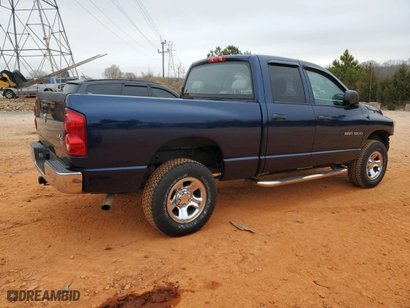 2007 Dodge Ram 1500 SLT with VIN 1D7HU18P57S149622, listed as a Copart auction lot 44160445 with NaN miles and Salvage Title. Bid and sale history available at carsss.com. Image 3.