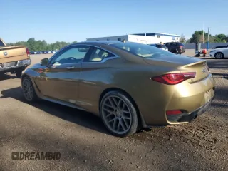 2017 Infiniti Q60 Red Sport 400 with VIN JN1FV7EL0HM700972, listed as a Copart auction lot 62163635 with 124,364 mi miles and Clean title. Bid and sale history available at DreamBid. Image 2.