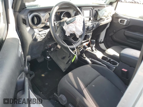 2021 Jeep Wrangler Unlimited Sport with VIN 1C4HJXDN2MW556893, listed as a Copart auction lot 41532205 with 52,891 mi miles and Salvage title. Bid and sale history available at DreamBid. Image 8.