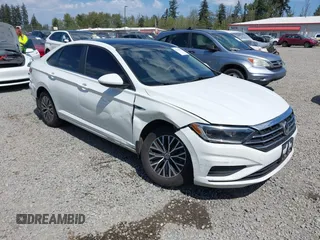 2019 Volkswagen Jetta SEL z VIN 3VWE57BU1KM111170, wystawiony jako IAAI lot #42179819 z przebiegiem 92 300 mil mil oraz . Historia ofert i sprzedaży dostępna na DreamBid. Obrazek 1.