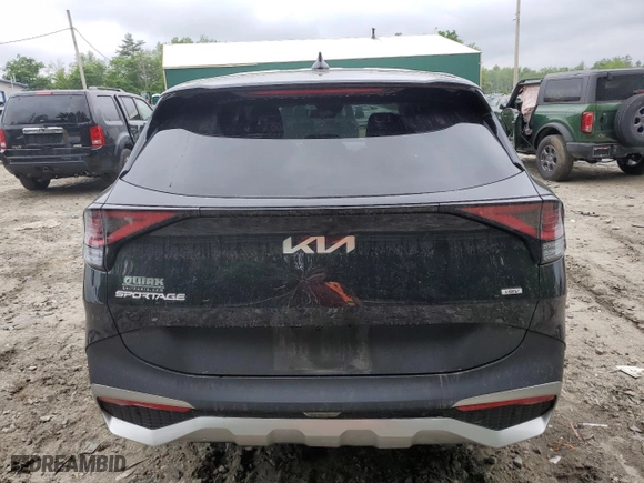 2023 Kia Sportage Hybrid LX with VIN KNDPUCAG7P7042361, listed as a Copart auction lot 57820534 with 43,391 mi miles and Salvage Title. Bid and sale history available at carsss.com. Image 6.