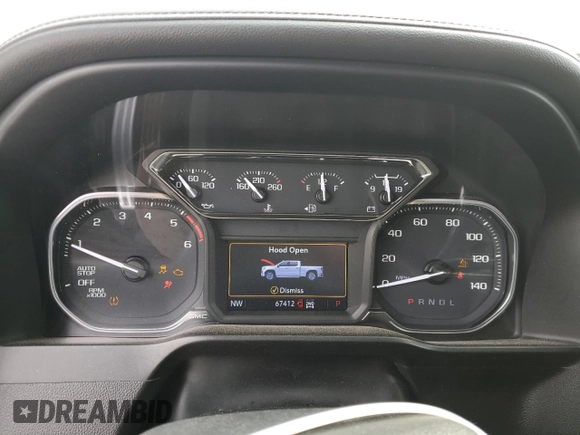 2021 GMC Sierra 1500 Elevation with VIN 3GTU9CET8MG300060, listed as a Copart auction lot 45880105 with 67,412 mi miles and Salvage Title. Bid and sale history available at DreamBid. Image 9.