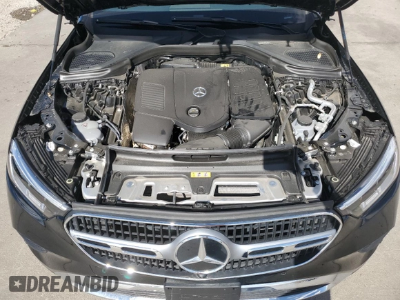 2024 Mercedes-Benz GLC with VIN W1NKM4HB9RF205605, listed as a Copart auction lot 50416325 with 7,209 mi miles and Salvage Title. Bid and sale history available at carsss.com. Image 12.