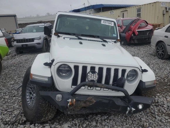 2019 Jeep Wrangler Unlimited Sahara with VIN 1C4HJXEN8KW542847, listed as a Copart auction lot 45975945 with 0 mi miles and Salvage Title. Bid and sale history available at carsss.com. Image 5.