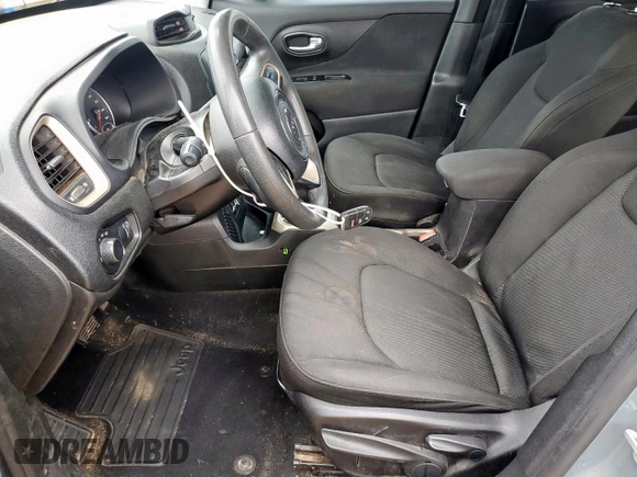 2017 Jeep Renegade Sport with VIN ZACCJAAB3HPG17236, listed as a Copart auction lot 60758135 with 123,000 mi miles and Salvage title. Bid and sale history available at DreamBid. Image 7.