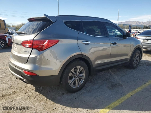 2015 Hyundai Santa Fe Sport with VIN 5XYZU3LBXFG266168, listed as a Copart auction lot 46942805 with 58,275 mi miles and Salvage Title. Bid and sale history available at carsss.com. Image 3.