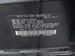2012 Subaru Impreza 2.0i с VIN JF1GPAA64CH244152, выставлен на аукционе IAAI как лот 41941681 с пробегом 123 464 миль миль и . История ставок и продаж доступна на DreamBid. Изображение 9.