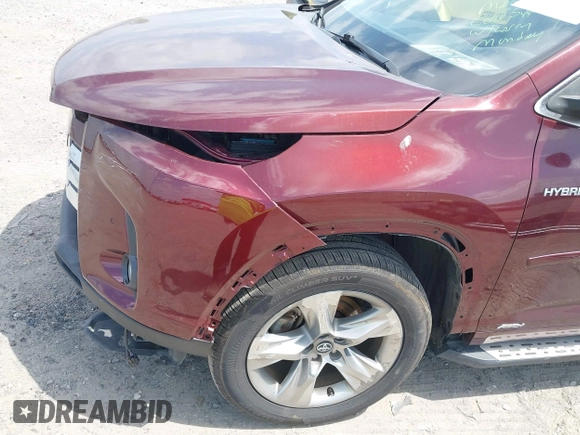 2018 Toyota Highlander Hybrid Limited with VIN 5TDDGRFH7JS046664, listed as a IAAI auction lot 42011413 with 81,374 mi miles and . Bid and sale history available at DreamBid. Image 18.