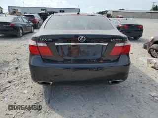 2008 Lexus LS 460 with VIN JTHBL46F985071147, listed as a Copart auction lot 61249795 with 104,373 mi miles and Salvage title. Bid and sale history available at DreamBid. Image 6.