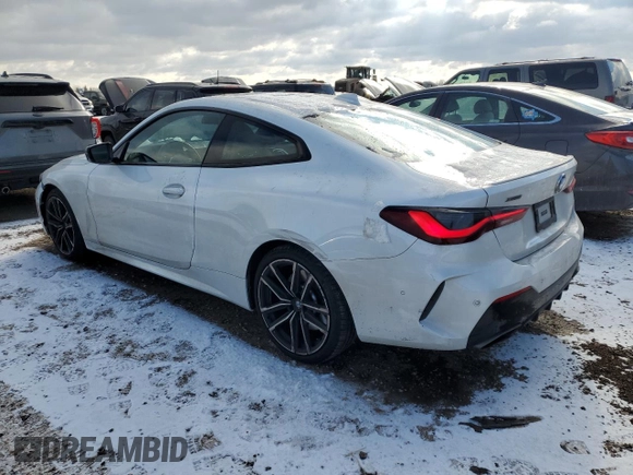 2021 BMW 4 Series M440i xDrive with VIN WBA13AR07MCF79691, listed as a Copart auction lot 88625335 with 35,234 mi miles and Salvage Title. Bid and sale history available at DreamBid. Image 2.