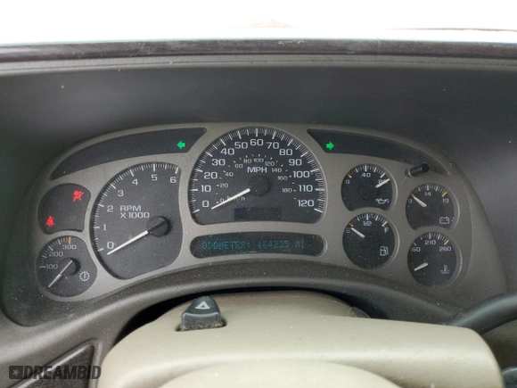 2004 GMC Yukon Denali with VIN 1GKEK63U94J135340, listed as a Copart auction lot 74230534 with 164,235 mi miles and Salvage Title. Bid and sale history available at carsss.com. Image 9.