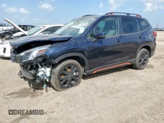 2022 Subaru Forester Special Sports with VIN JF2SKAJC6NH504922, listed as a Copart auction lot 61580735 with 47,648 mi miles and Salvage title. Bid and sale history available at DreamBid. Image 1.