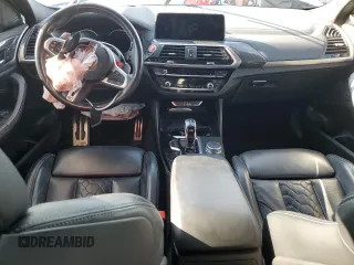 2020 BMW X4 M Competition z VIN 5YMUJ0C0XL9B03463, wystawiony jako Copart lot #73372744 z przebiegiem Nie podano mil oraz Szkoda całkowita • Salvage title. Historia ofert i sprzedaży dostępna na DreamBid. Obrazek 8.