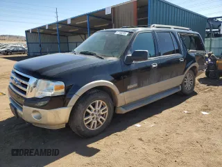 2007 Ford Expedition Max Eddie Bauer with VIN 1FMFK18597LA31536, listed as a Copart auction lot 47190295 with 127,792 mi miles and Salvage Title. Bid and sale history available at DreamBid. Image 1.