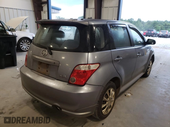 2006 Scion xA with VIN JTKKT624X65014043, listed as a Copart auction lot 58005482 with 187,078 mi miles and Salvage Title. Bid and sale history available at carsss.com. Image 4.
