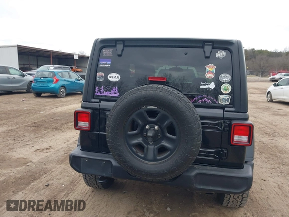 2018 Jeep Wrangler Sport S with VIN 1C4GJXAG0JW224562, listed as a IAAI auction lot 41327316 with 68,761 mi miles and . Bid and sale history available at DreamBid. Image 16.