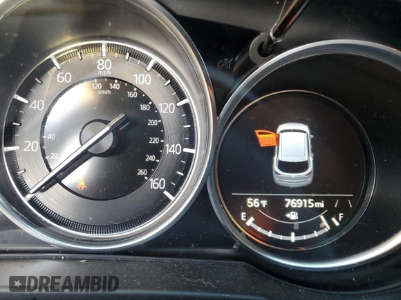 2021 Mazda CX-5 Touring with VIN JM3KFACM7M0393536, listed as a Copart auction lot 48488375 with 76,915 mi miles and Non Repairable. Bid and sale history available at DreamBid. Image 9.