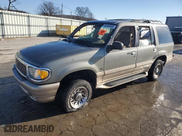 1999 Mercury Mountaineer z VIN 4M2ZU55P4XUJ36465, wystawiony jako Copart lot #88306585 z przebiegiem Nie podano mil oraz Szkoda całkowita • Salvage title. Historia ofert i sprzedaży dostępna na DreamBid. Obrazek 1.