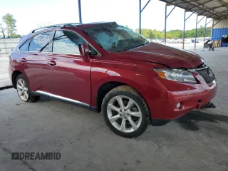 2011 Lexus RX 350 with VIN 2T2ZK1BA3BC053650, listed as a Copart auction lot 57654945 with Not provided miles and Non repairable. Bid and sale history available at DreamBid. Image 4.