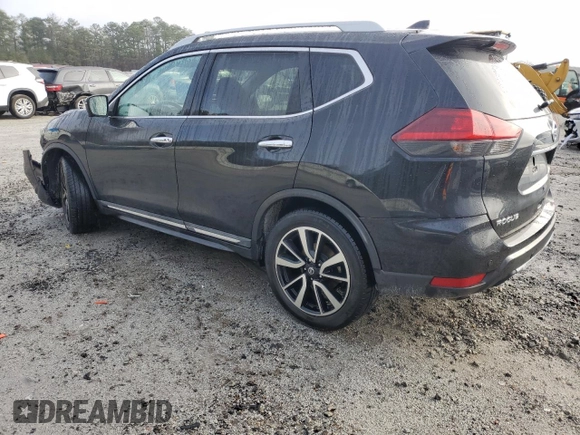 2020 Nissan Rogue SL with VIN 5N1AT2MT2LC757508, listed as a Copart auction lot 45053595 with 124,593 mi miles and Salvage Title. Bid and sale history available at DreamBid. Image 2.