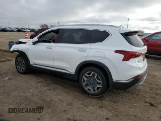 2021 Hyundai Santa Fe Hybrid Limited with VIN KM8S5DA13MU003381, listed as a Copart auction lot 80091724 with 19,946 mi miles and Salvage Title. Bid and sale history available at carsss.com. Image 2.
