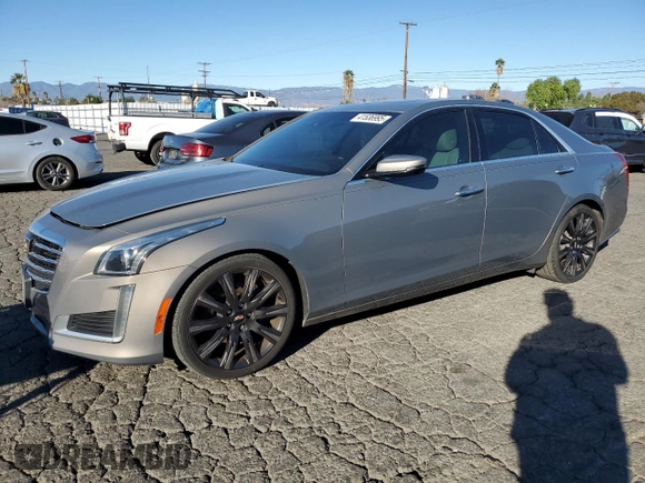 2017 Cadillac CTS Luxury RWD with VIN 1G6AR5SS8H0163564, listed as a Copart auction lot 41536995 with 90,666 mi miles and Salvage Title. Bid and sale history available at DreamBid. Image 1.