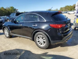 2017 Infiniti QX70 with VIN JN8CS1MU3HM142135, listed as a Copart auction lot 48859215 with 127,990 mi miles and Clean Title. Bid and sale history available at DreamBid. Image 2.