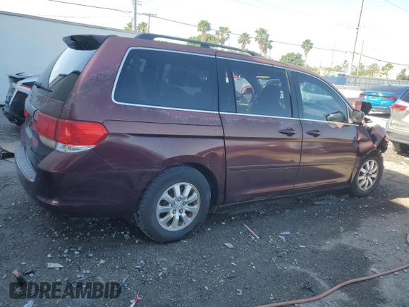 2008 Honda Odyssey EX-L with VIN 5FNRL38728B022788, listed as a Copart auction lot 52721625 with 0 mi miles and Salvage Title. Bid and sale history available at carsss.com. Image 3.