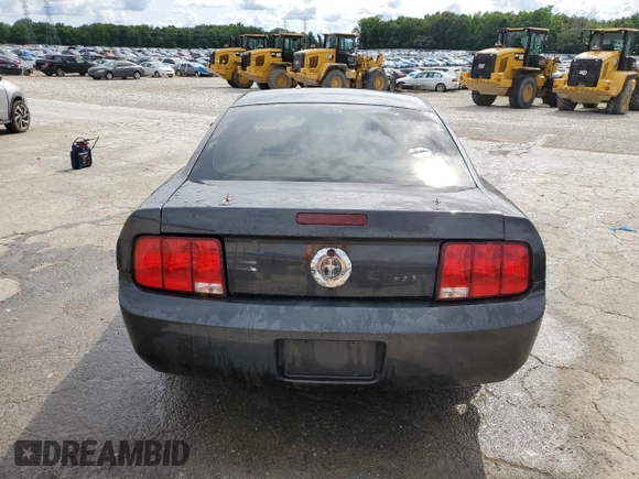 2007 Ford Mustang Deluxe with VIN 1ZVFT80N175257982, listed as a Copart auction lot 58766255 with 244,244 mi miles and Salvage title. Bid and sale history available at DreamBid. Image 6.