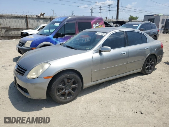 2006 Infiniti G35 with VIN JNKCV51E76M506169, listed as a Copart auction lot 55527525 with 197,516 mi miles and Clean Title. Bid and sale history available at carsss.com. Image 1.
