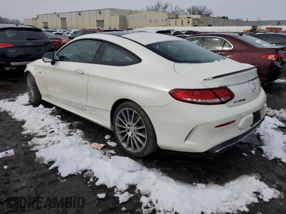 2018 Mercedes-Benz C 43 AMG with VIN WDDWJ6EB8JF671795, listed as a Copart auction lot 44169225 with 114,093 mi miles and Clean Title. Bid and sale history available at DreamBid. Image 2.