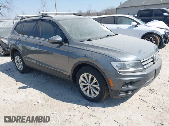 2018 Volkswagen Tiguan S with VIN 3VV0B7AX7JM104662, listed as a IAAI auction lot 41781658 with 235,461 mi miles and . Bid and sale history available at DreamBid. Image 1.