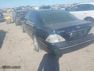 2005 Lexus LS 430 with VIN JTHBN36F555000091, listed as a IAAI auction lot 41766047 with 1 mi miles. Bid and sale history available at carsss.com. Image 3.