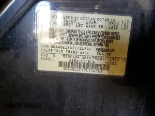 2007 Nissan Sentra 2.0 with VIN 3N1AB61EX7L716965, listed as a Copart auction lot 53577685 with 144,782 mi miles and Salvage Title. Bid and sale history available at DreamBid. Image 12.