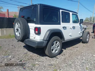 2022 Jeep Wrangler Unlimited Sport S with VIN 1C4HJXDG5NW254016, listed as a IAAI auction lot 42214730 with 42,003 mi miles and . Bid and sale history available at DreamBid. Image 4.