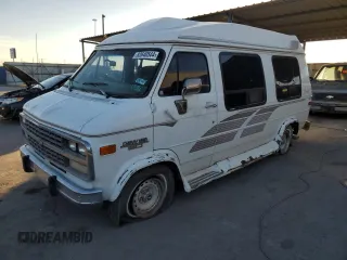 1993 Chevrolet Chevy Van z VIN 1GBEG25K1PF325078, wystawiony jako Copart lot #82640544 z przebiegiem 115 462 mil mil oraz Czysty tytuł • Clean title. Historia ofert i sprzedaży dostępna na DreamBid. Obrazek 1.
