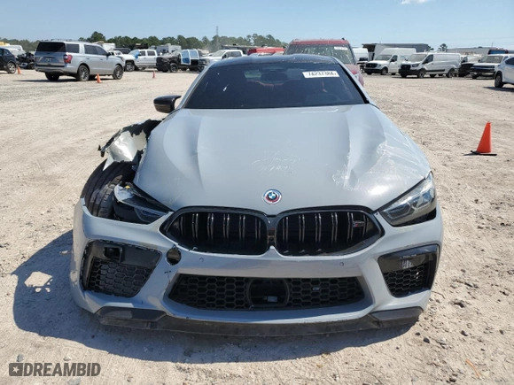 2023 BMW M8 Competition with VIN WBSAE0C02PCL58221, listed as a Copart auction lot 74237384 with 8,181 mi miles and Non Repairable. Bid and sale history available at carsss.com. Image 5.