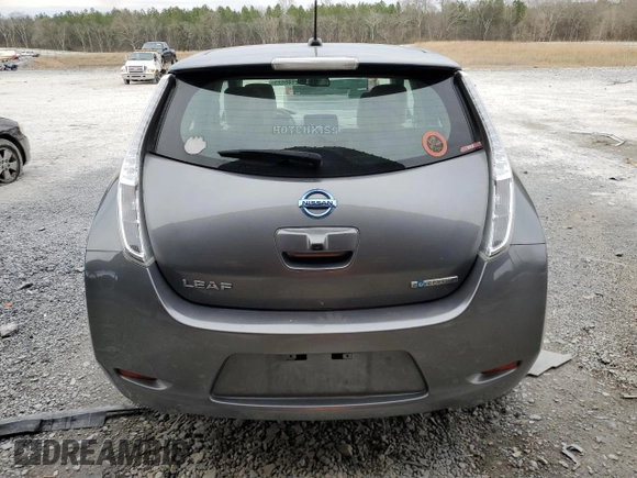 2015 Nissan LEAF SV with VIN 1N4AZ0CPXFC330728, listed as a Copart auction lot 42146623 with 85,961 mi miles. Bid and sale history available at carsss.com. Image 6.