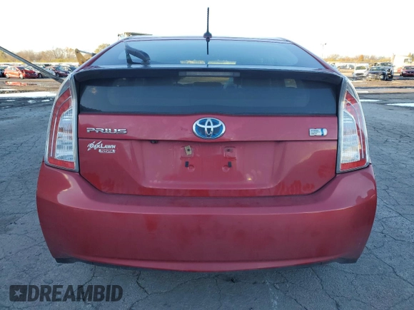 2014 Toyota Prius Four with VIN JTDKN3DU2E1761719, listed as a Copart auction lot 81494664 with 107,306 mi miles and Salvage Title. Bid and sale history available at DreamBid. Image 6.