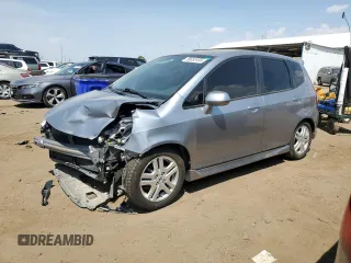 2008 Honda Fit Sport with VIN JHMGD37688S023636, listed as a Copart auction lot 66033104 with 127,496 mi miles and Salvage Title. Bid and sale history available at carsss.com. Image 1.