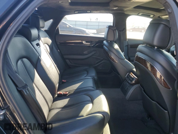 2012 Audi A8 L with VIN WAURVAFD8CN023149, listed as a Copart auction lot 44809175 with 153,437 mi miles and Salvage Title. Bid and sale history available at carsss.com. Image 10.