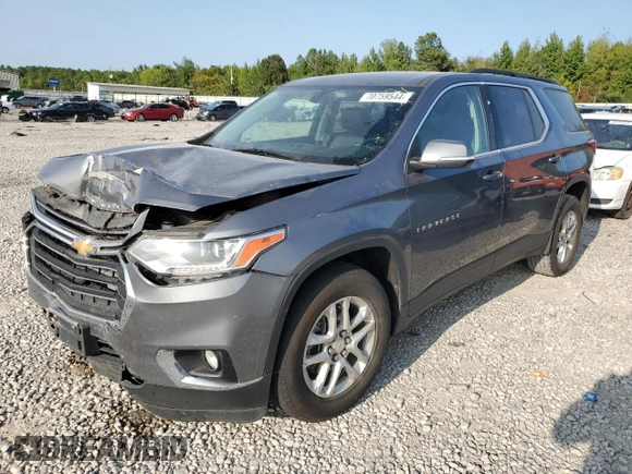 2021 Chevrolet Traverse LT Leather with VIN 1GNEVHKW0MJ209981, listed as a Copart auction lot 70759544 with 98,551 mi miles and Salvage Title. Bid and sale history available at carsss.com. Image 1.