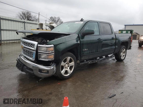 2015 Chevrolet Silverado 1500 LT with VIN 3GCPCREH1FG108026, listed as a Copart auction lot 51109545 with 196,133 mi miles and Salvage Title. Bid and sale history available at DreamBid. Image 1.