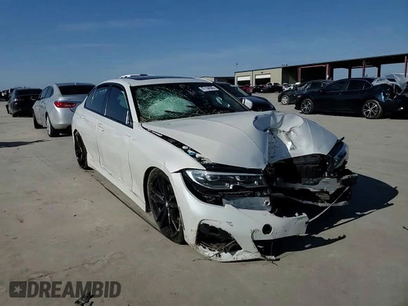 2022 BMW 3 Series 330i with VIN 3MW5R1J06N8C23668, listed as a Copart auction lot 47164585 with 0 mi miles and Salvage Title. Bid and sale history available at carsss.com. Image 11.