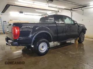 2021 Ford Ranger XL with VIN 1FTER1FH2MLD64522, listed as a Copart auction lot 47803675 with 20,441 mi miles and Salvage Title. Bid and sale history available at carsss.com. Image 3.