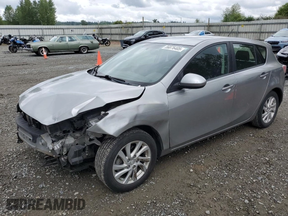 2012 Mazda 3 i Touring with VIN JM1BL1L80C1606906, listed as a Copart auction lot 56876405 with 112,838 mi miles and Salvage Title. Bid and sale history available at DreamBid. Image 1.