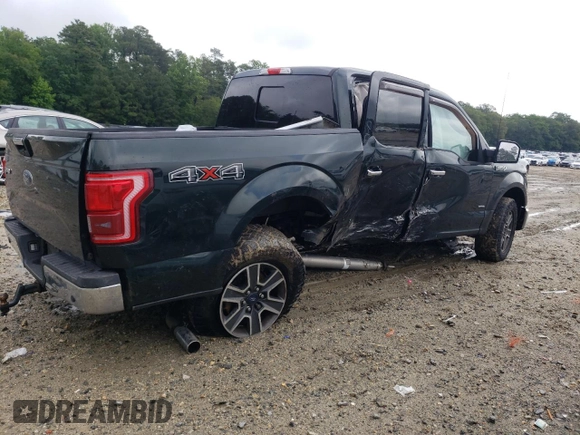 2015 Ford F-150 XLT with VIN 1FTEW1EP2FFB37060, listed as a Copart auction lot 58825175 with 133,438 mi miles and Salvage title. Bid and sale history available at DreamBid. Image 3.
