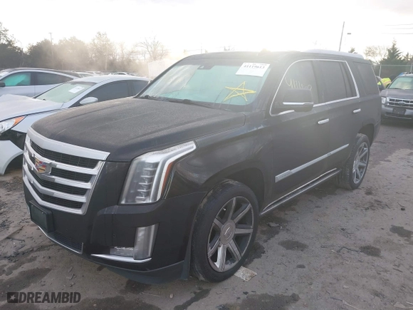 2016 Cadillac Escalade Premium Collection with VIN 1GYS4CKJ5GR374723, listed as a IAAI auction lot 41119613 with 123,499 mi miles. Bid and sale history available at carsss.com. Image 2.