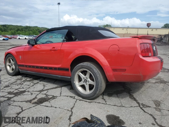 2007 Ford Mustang Deluxe with VIN 1ZVFT84N675331505, listed as a Copart auction lot 63427135 with 188,628 mi miles and Salvage title. Bid and sale history available at DreamBid. Image 2.