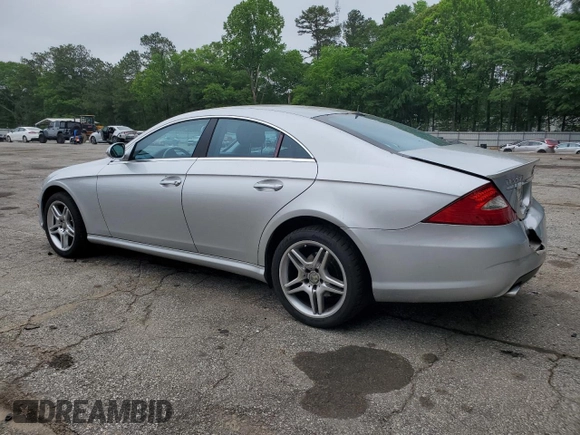 2006 Mercedes-Benz CLS 500 with VIN WDDDJ75X06A061287, listed as a Copart auction lot 54863095 with 74,200 mi miles and Salvage title. Bid and sale history available at DreamBid. Image 2.